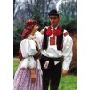 3113 2 pohlednice kroje svatecni kroj souboru hradistan
