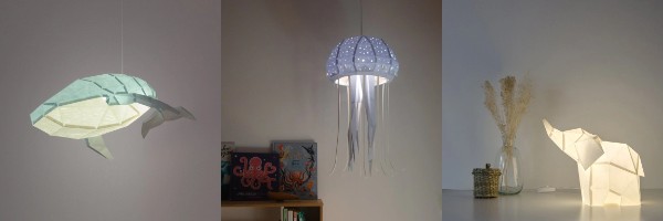 Papírové lampy Owl Paperlamps – světlo, které si složíte sami