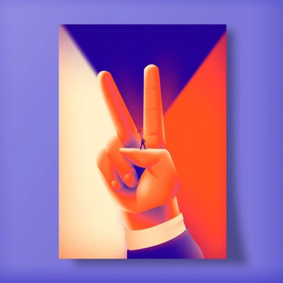 Plakát Demokracie zvítězí