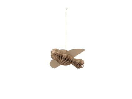 Vánoční ozdoba PAPER BIRD přírodní