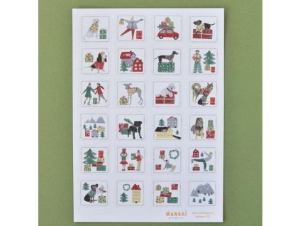 NÁLEPKY MANKAI PAPER - PSI VE VÁNOČNÍCH SVETRECH