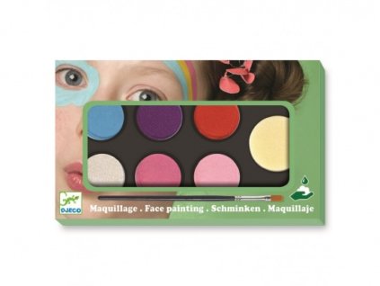 Barvy na obličej ''sladké odstíny'' 6ks - Djeco