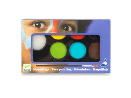 Barvy na obličej 6ks - Djeco