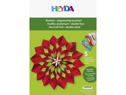 Alu fólie A4 oboustranná, 5 barev
