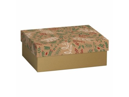 Dárková krabička 12x16,5x6cm A6+, lístky