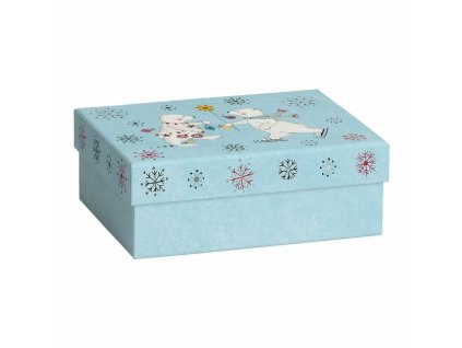 Dárková krabička 12x16,5x6cm A6+, sněhulák