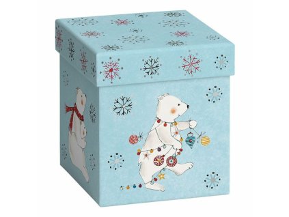 Dárková krabička 16,5x24x6cm A5+, sněhuláci