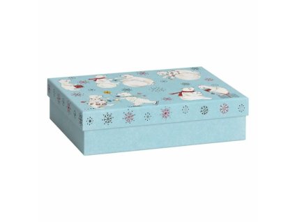 Dárková krabička 16,5x24x6cm A5+, sněhulák