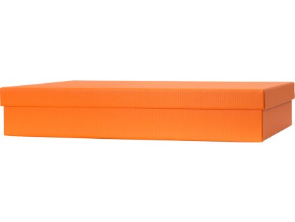 Dárková krabička 23,5x33x6cm A4+, One Colour, tmavá oranžová