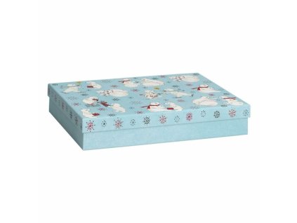 Dárková krabička 24x33x6cm A4+, sněhulák