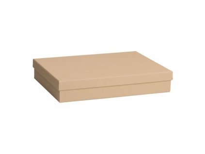 Dárková krabička 24x33x6cm A4+, světle hnědá