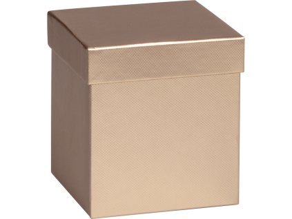 Dárková krabička CUBE 11x11x12cm, Sensual Colour měděná