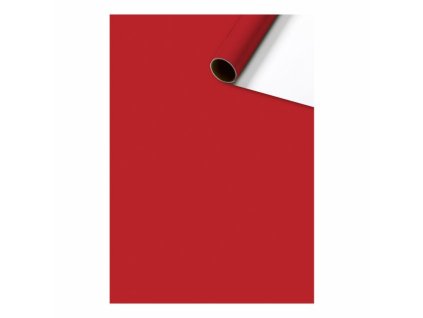 Dárkový papír role 0,7 x 10m, tmavě červená