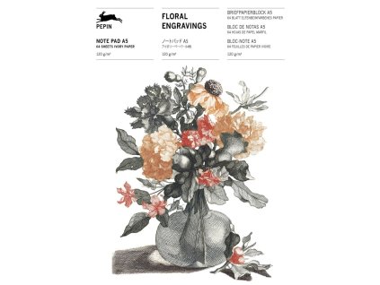 Art blok Floral Engravings A5 64 listů - The Pepin Press