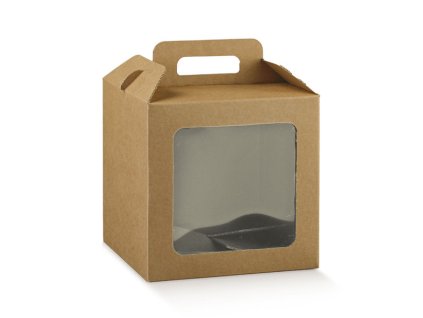 Dárková skládací krabička s uchem 21X21X21cm, AVANA