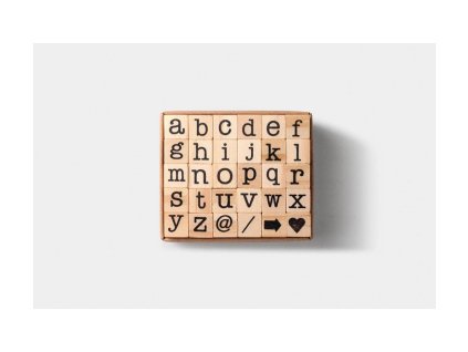 Dřevěná razítka Abeceda, malá písmena - TOOLS to LIVEBY