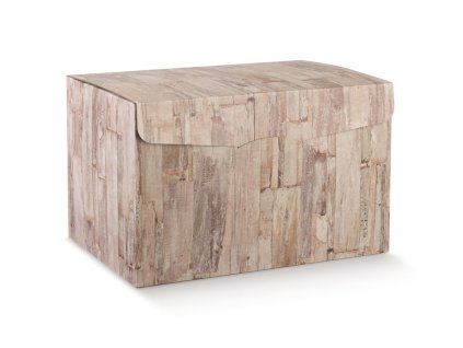 Skládací dárková krabice 40x28x2,5cm, Dřevo