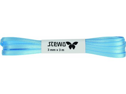 Dárková stuha 3mm x 3m, světle modrá