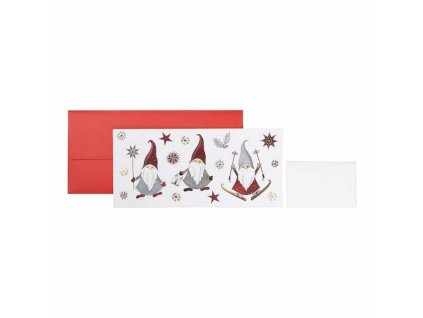Dárková obálka na peníze nebo voucher 23x11cm, skřítci