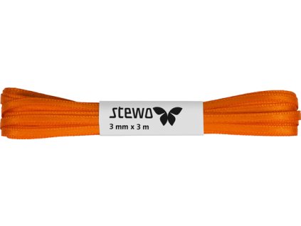 Dárková stuha saténová 0,3cmx3m, oranžová