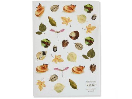 Samolepky 'Podzim s liškou' - Mankai Paper