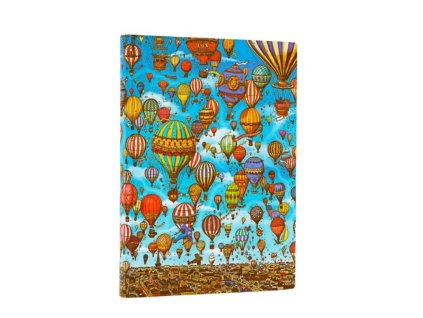 PAPERBLANKS zápisník Balloon Festival midi linkovaný