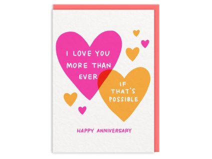 Přání A6 Love You more than ever - OhhDeer