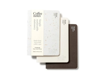 Recyklované sešity A5 - Cafe by Coffeenotes - 3 ks
