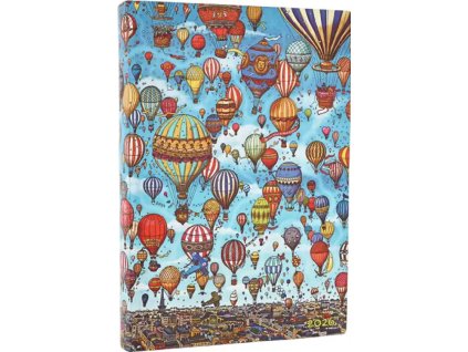 2026 Paperblanks diář 12 / Balloon Festival / Midi / Day-at-a-time