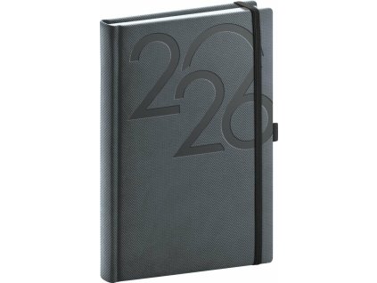 NOTIQUE Denní diář Ajax 2026, černý, 15 x 21 cm