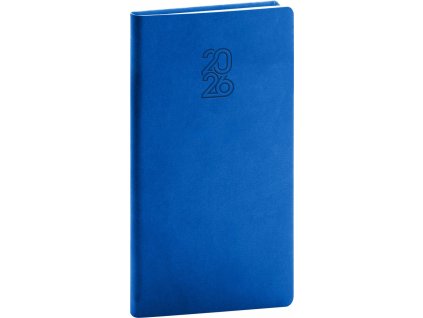 NOTIQUE Kapesní diář Aprint 2026, modrý, 9 x 15,5 cm