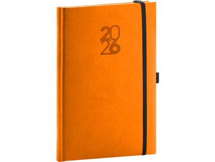 NOTIQUE Týdenní diář Aprint Top 2026, oranžový, 15 x 21 cm