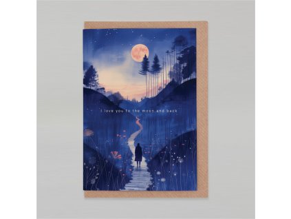 Přání Botanopia - Love you to the moon and back