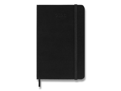 Diář MOLESKINE 2026 denní tvrdý černý S