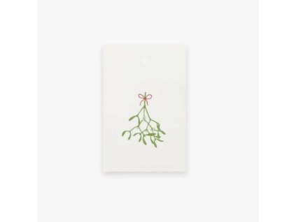 Vánoční dárkové visačky Kartotek - Jmelí