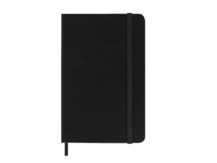 Zápisník MOLESKINE tvrdý linkovaný černý S