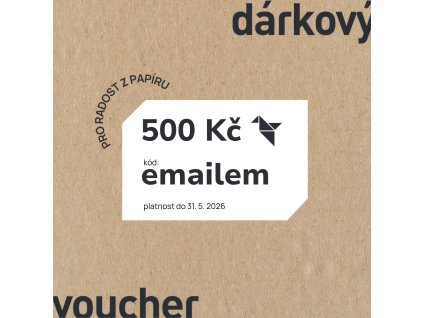 Dárkový poukaz 500 Kč - elektronický