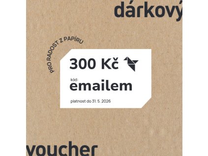 Dárkový poukaz 300 Kč - elektronický