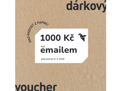 Dárkový poukaz 1000 Kč - elektronický