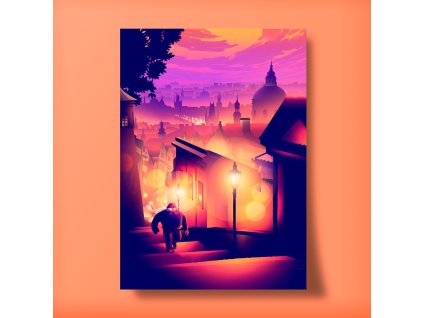 Plakát Zámecké schody 50x70 cm - Tomski&Polanski