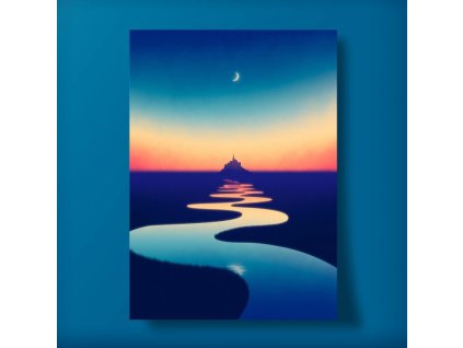Plakát Mont Saint Michel 50x70 cm - Tomski&Polanski
