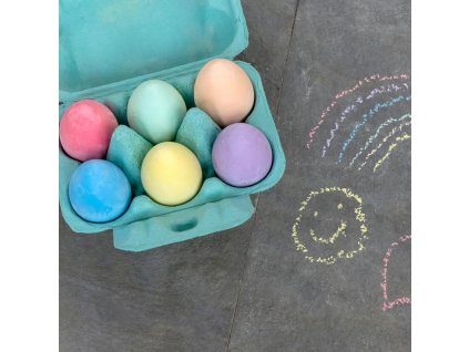 Křídy - sada 6 barevných vajíček Rex London