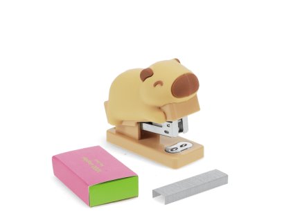 Mini sešívačka s 1000 sponkami kapybara Rex London