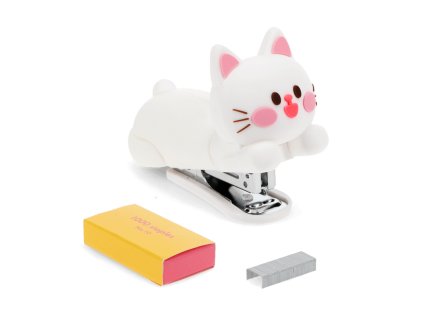 Mini sešívačka s 1000 sponkami koťátko Rex London