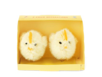 Plyšové velikonoční dekorace (2 ks) kuřátka Rex London