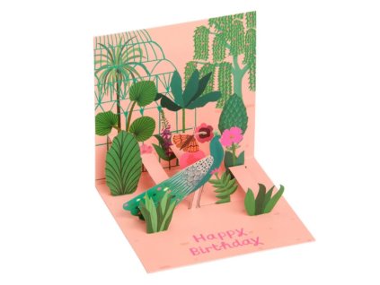 Přání 3D Ohh Deer Peacock