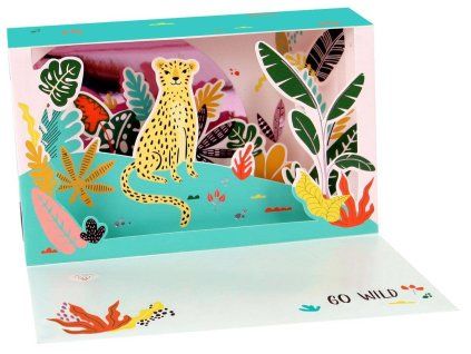 Přání Delighted Shadows Box Leopard