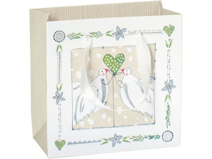 Dárková taška 10x5x10cm, Romantická svatba - 6 motivů