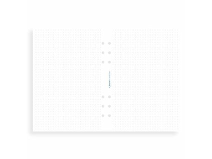 FILOFAX, NÁPLŇ A5, PAPÍR BÍLÝ TEČKOVANÝ