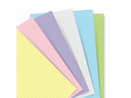 FILOFAX, NÁPLŇ A5, PAPÍR PASTELOVÝ LINKOVANÝ